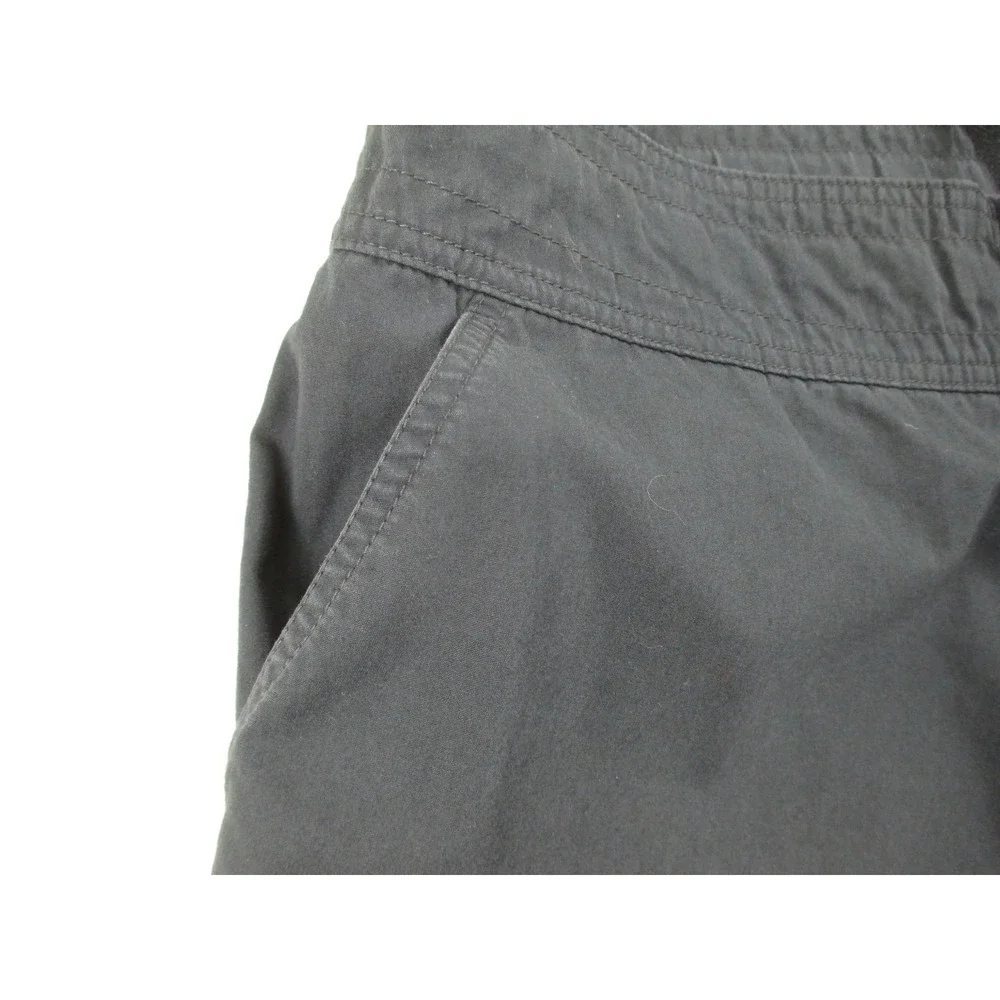 Nike Shorts Womens Large‎ Black Bermuda Spell Out Logo Swoosh Casual Ladies*
